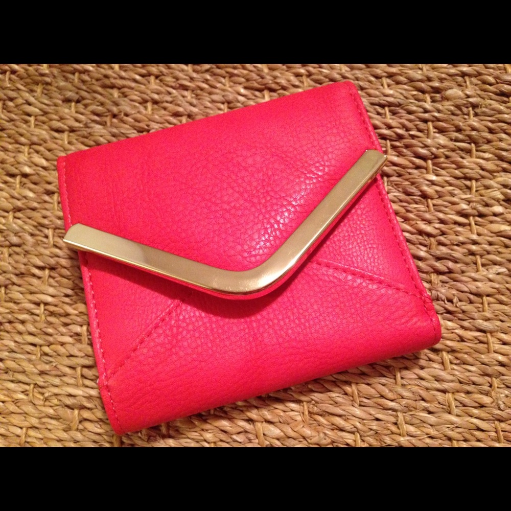 Cute coral wallet.
